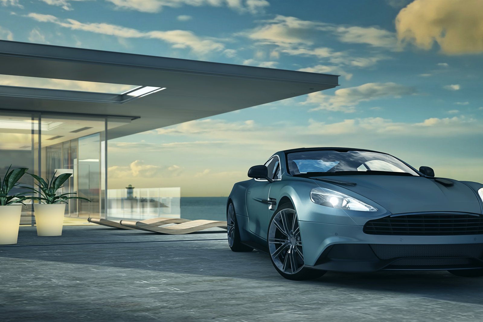 Modern villa and car for Crays Fund
