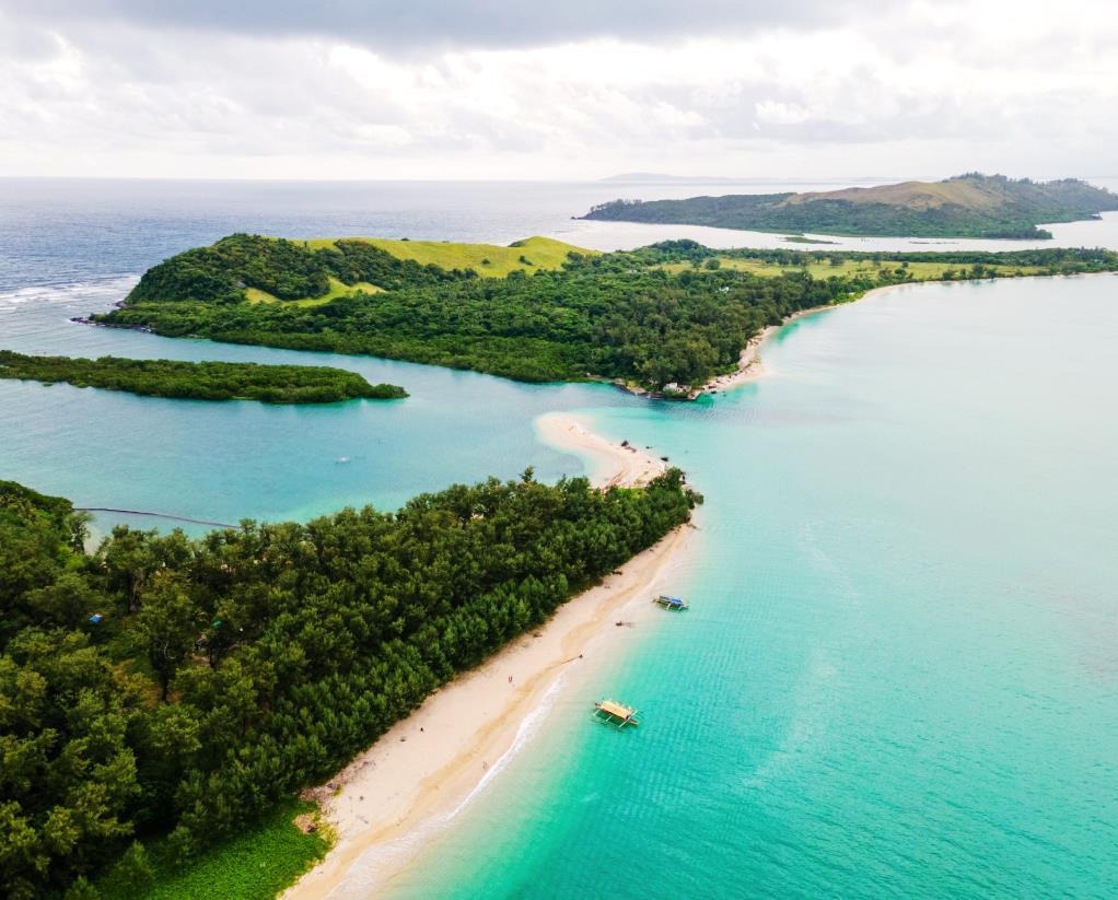 Aerial view of Apuao Grande, also known as Mercedes Island, from the Amihan project materials